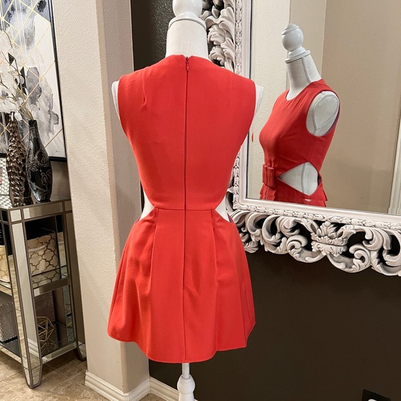 BCBG MaxAzria CUT OUT Colorblock DRESS Size 0 - Picture 5 of 9
